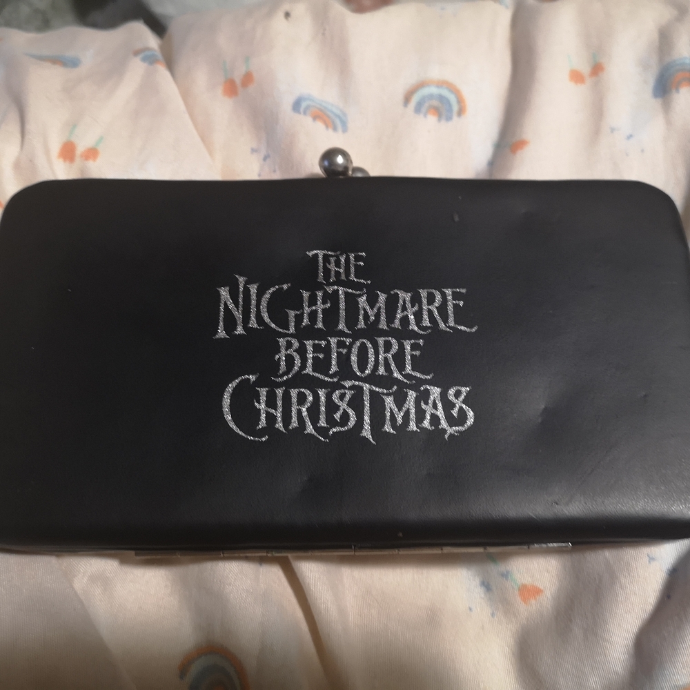 Black Clutch with Nightmare Before Christmas Design